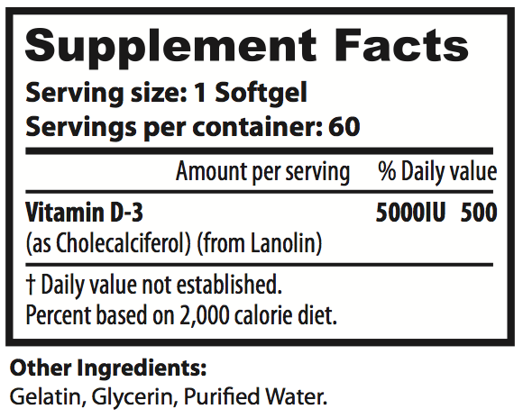 Vitamin D3 K2 – High Potency Bone, Heart & Immune Support – Non-GMO 60 day supply