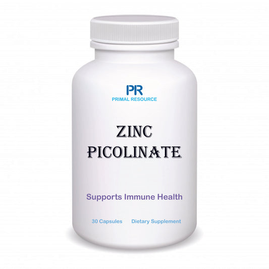 High Absorption Zinc Picolinate Immune Support, Skin Health, Energy & Metabolism – Non-GMO, Gluten-Free, 60 day supply.