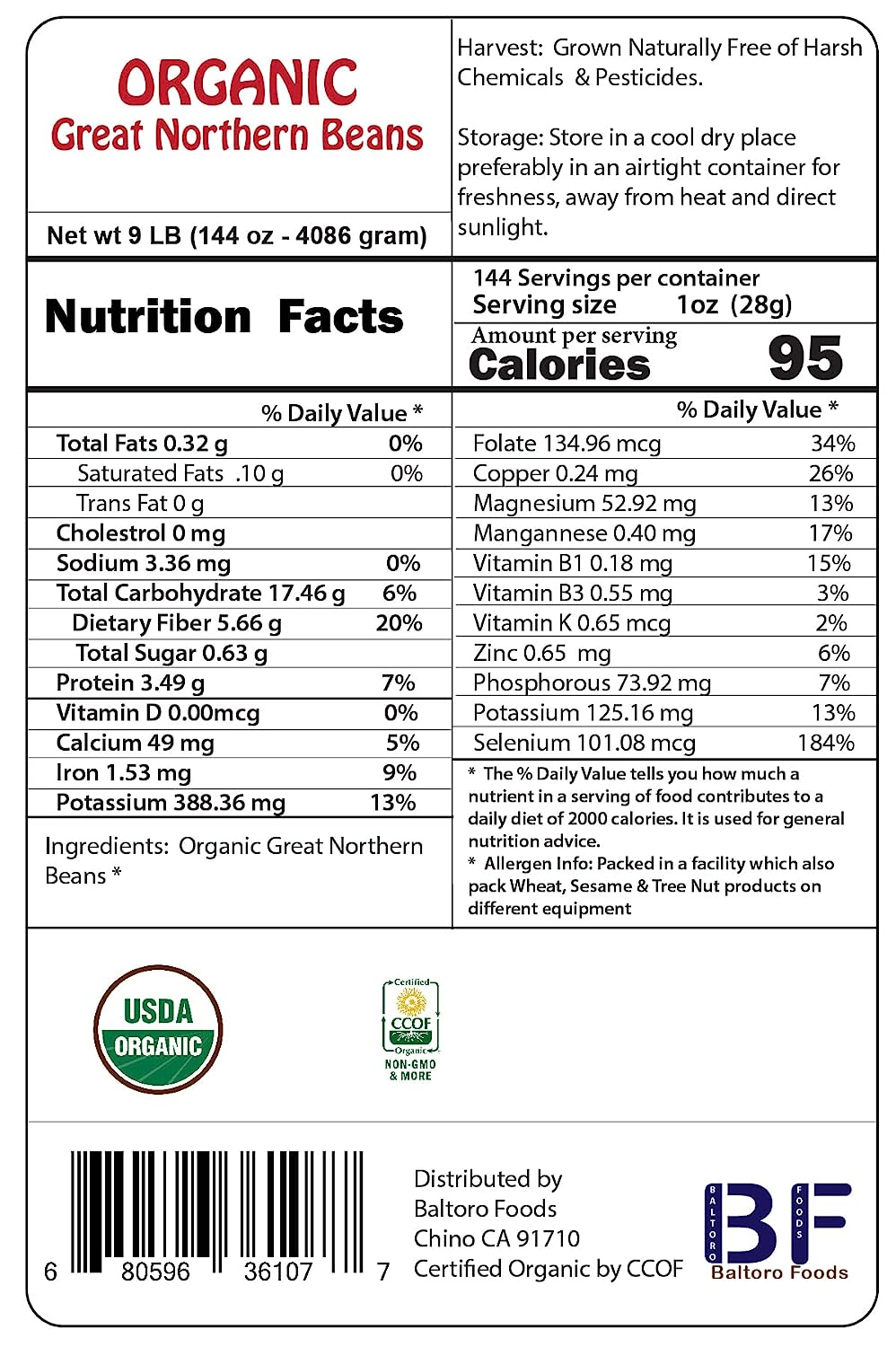 Organic Great Northern Beans