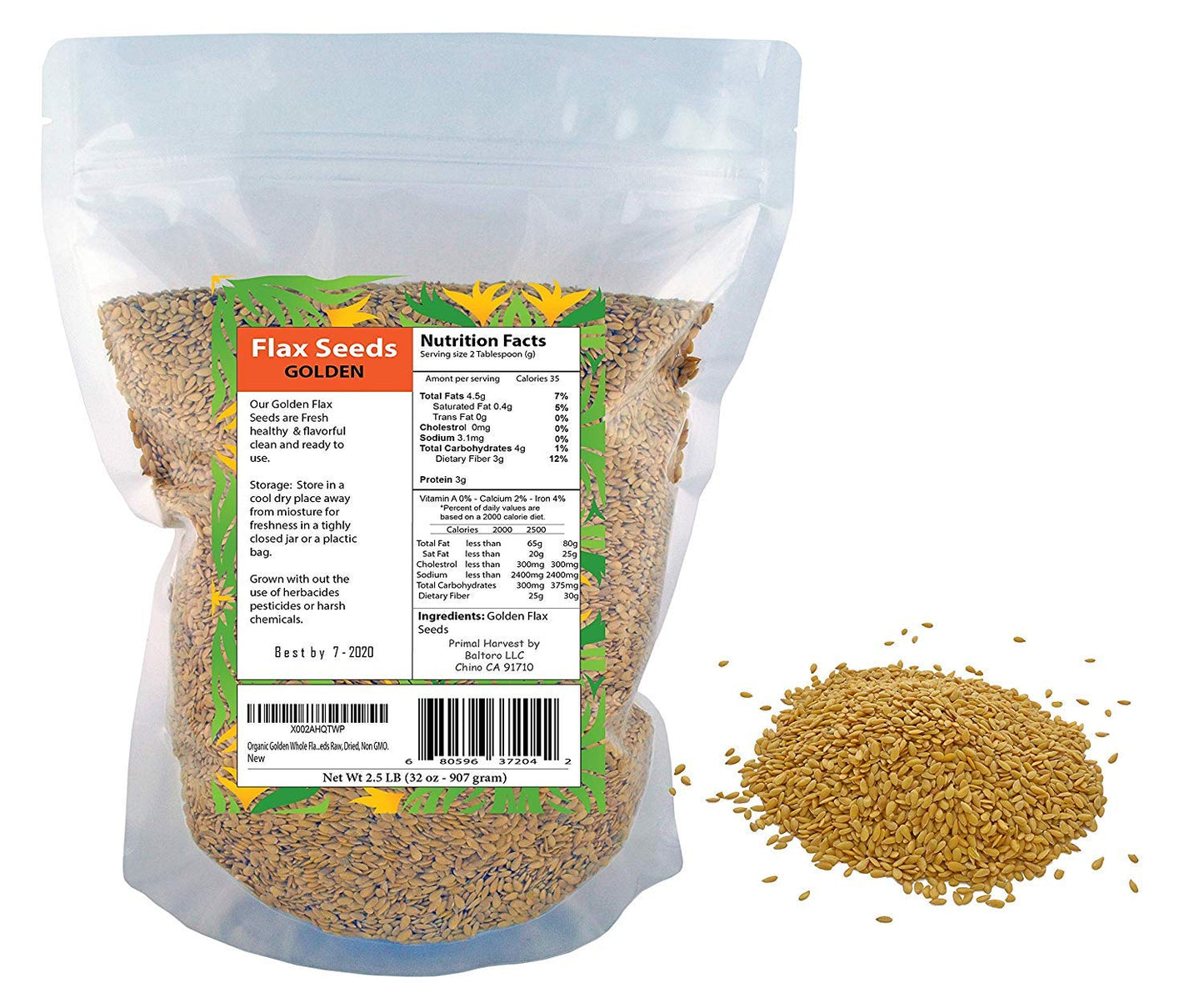 Organic Golden Flaxseed