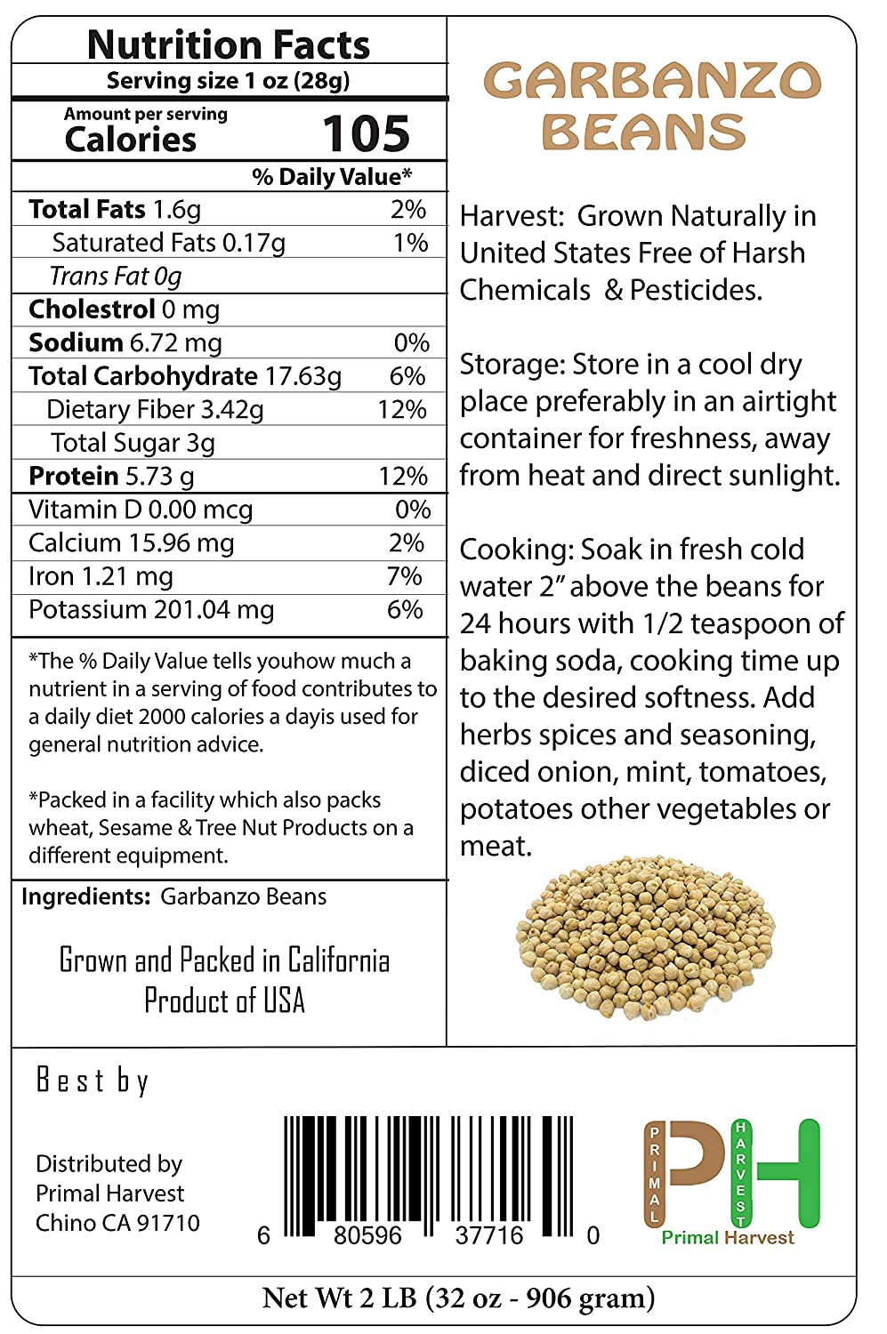 Chickpeas Grabanzo Beans