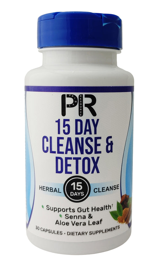 15 Day Cleanse & Detox for Adults – Supports Digestive Health, Regularity & Gut Cleanse –Herbal Formula with Probiotics