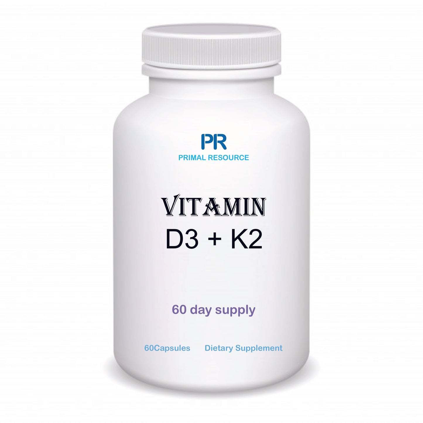 Vitamin D3 K2  – High Potency Bone, Heart & Immune Support – Non-GMO 60 day supply
