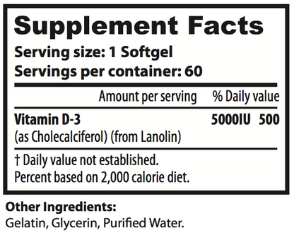 Vitamin D3 K2  – High Potency Bone, Heart & Immune Support – Non-GMO 60 day supply